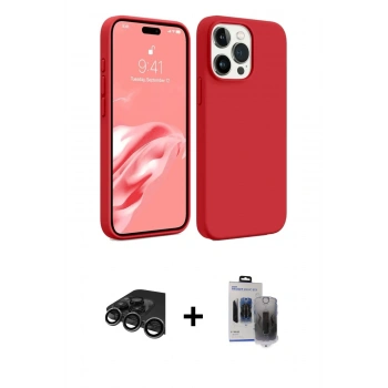 MARSİLYAN™- iPhone 15 Pro Max Kılıf Kozmos Yansıma Özel Seri - Siyah Vanessa Magic Hayalet Cam + Raze Metal Kamera Lens - TMGI