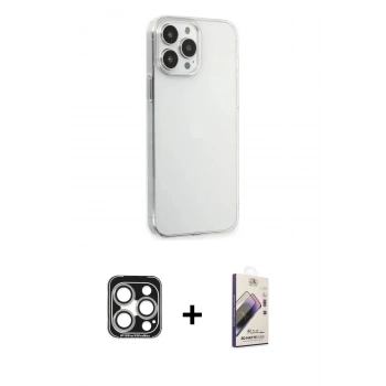 MARSİLYAN™- iPhone 15 Pro Max Kılıf Kutup Doku Koleksiyonu - Siyah Bilvis 3D Mat Cam Ekran Koruyucu + PVD Metal Kamera Lens - GS