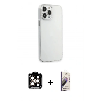 MARSİLYAN™- iPhone 15 Pro Max Kılıf Kutup Doku Koleksiyonu - Siyah Bilvis 3D Mat Cam Ekran Koruyucu + PVD Metal Kamera Lens - TU