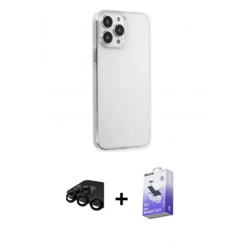 MARSİLYAN™- iPhone 15 Pro Max Kılıf Kutup Doku Koleksiyonu - Siyah Bilvis 5in1 5D Magic Hayalet Cam Ekran Koruyucu + Raze Metal Kamera Lens - SH