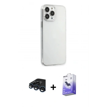 MARSİLYAN™- iPhone 15 Pro Max Kılıf Kutup Doku Koleksiyonu - Siyah Bilvis 5in1 5D Magic Hayalet Cam Ekran Koruyucu + Raze Metal Kamera Lens - LT
