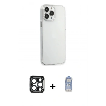 MARSİLYAN™- iPhone 15 Pro Max Kılıf Kutup Doku Koleksiyonu - Siyah Joko Magic 5D Cam + PVD Metal Kamera Lens - LT