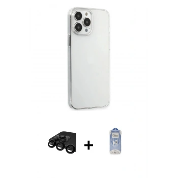 MARSİLYAN™- iPhone 15 Pro Max Kılıf Kutup Doku Koleksiyonu - Siyah Joko Magic 5D Cam + Raze Metal Kamera Lens - SH