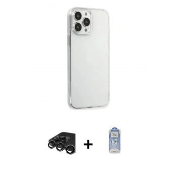 MARSİLYAN™- iPhone 15 Pro Max Kılıf Kutup Doku Koleksiyonu - Siyah Joko Magic 5D Cam + Raze Metal Kamera Lens - TMGI