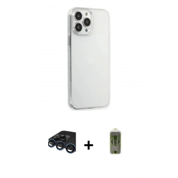 MARSİLYAN™- iPhone 15 Pro Max Kılıf Kutup Doku Koleksiyonu - Siyah Joko Magic 5D Hayalet Cam + Raze Metal Kamera Lens - LT