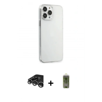 MARSİLYAN™- iPhone 15 Pro Max Kılıf Kutup Doku Koleksiyonu - Siyah Joko Magic 5D Hayalet Cam + Raze Metal Kamera Lens - GS