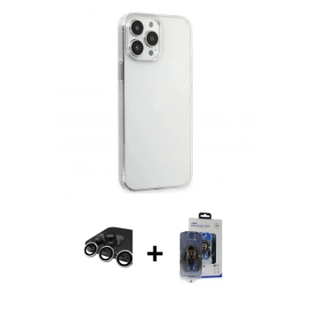 MARSİLYAN™- iPhone 15 Pro Max Kılıf Kutup Doku Koleksiyonu - Siyah Vanessa Magic Cam + Raze Metal Kamera Lens - GS