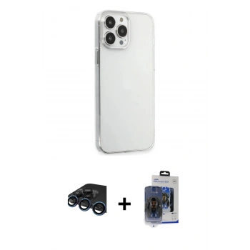 MARSİLYAN™- iPhone 15 Pro Max Kılıf Kutup Doku Koleksiyonu - Siyah Vanessa Magic Cam + Raze Metal Kamera Lens - LT