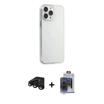 MARSİLYAN™- iPhone 15 Pro Max Kılıf Kutup Doku Koleksiyonu - Siyah Vanessa Magic Cam + Raze Metal Kamera Lens - SH