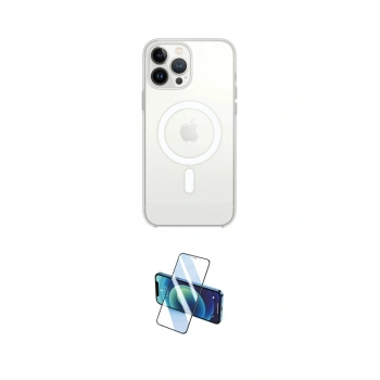 MARSİLYAN™- iPhone 15 Pro Max Kılıf Kutup Klasik Serisi - Siyah 3D Antistatik Seramik Nano Ekran Koruyucu