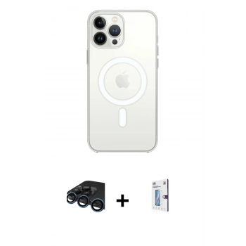 MARSİLYAN™- iPhone 15 Pro Max Kılıf Kutup Klasik Serisi - Siyah Bilvis 0.18mm Plus Cam Ekran Koruyucu + Raze Metal Kamera Lens - LT