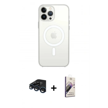 MARSİLYAN™- iPhone 15 Pro Max Kılıf Kutup Klasik Serisi - Siyah Bilvis 3D Mat Cam Ekran Koruyucu + Raze Metal Kamera Lens - LT