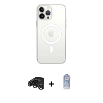 MARSİLYAN™- iPhone 15 Pro Max Kılıf Kutup Klasik Serisi - Siyah Joko Magic 5D Cam + Raze Metal Kamera Lens - TMGI