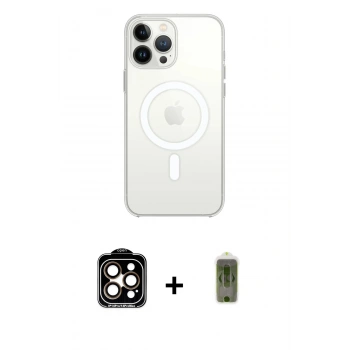 MARSİLYAN™- iPhone 15 Pro Max Kılıf Kutup Klasik Serisi - Siyah Joko Magic 5D Hayalet Cam + PVD Metal Kamera Lens - TU