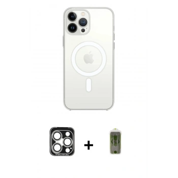 MARSİLYAN™- iPhone 15 Pro Max Kılıf Kutup Klasik Serisi - Siyah Joko Magic 5D Hayalet Cam + PVD Metal Kamera Lens - GS