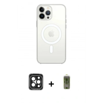 MARSİLYAN™- iPhone 15 Pro Max Kılıf Kutup Klasik Serisi - Siyah Joko Magic 5D Hayalet Cam + PVD Metal Kamera Lens - SH