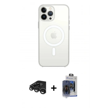 MARSİLYAN™- iPhone 15 Pro Max Kılıf Kutup Klasik Serisi - Siyah Vanessa Magic Cam + Raze Metal Kamera Lens - TMGI