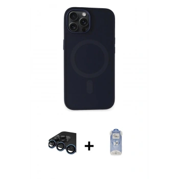 MARSİLYAN™- iPhone 15 Pro Max Kılıf Kutup Serisi - Siyah Joko Magic 5D Cam + Raze Metal Kamera Lens - LT