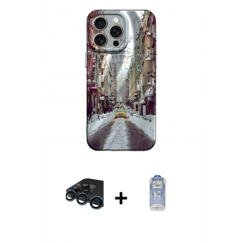 MARSİLYAN™- iPhone 15 Pro Max Kılıf Nova Doku Prime - Siyah Joko Magic 5D Cam + Raze Metal Kamera Lens - LT