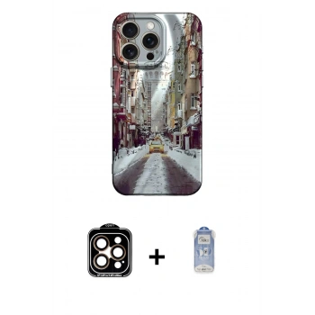 MARSİLYAN™- iPhone 15 Pro Max Kılıf Nova Doku Prime - Siyah Joko Magic 5D Cam + PVD Metal Kamera Lens - TU