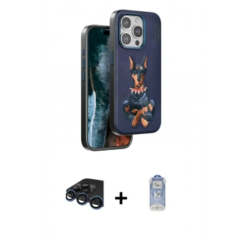 MARSİLYAN™- iPhone 15 Pro Max Kılıf Nova Form Koleksiyonu - Siyah Joko Magic 5D Cam + Raze Metal Kamera Lens - LT