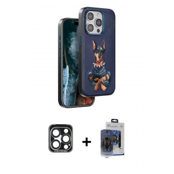 MARSİLYAN™- iPhone 15 Pro Max Kılıf Nova Form Koleksiyonu - Siyah Vanessa Magic Cam + PVD Metal Kamera Lens - LT