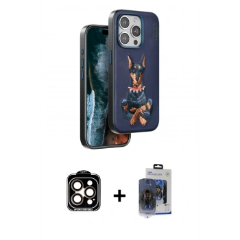 MARSİLYAN™- iPhone 15 Pro Max Kılıf Nova Form Koleksiyonu - Siyah Vanessa Magic Cam + PVD Metal Kamera Lens - TU