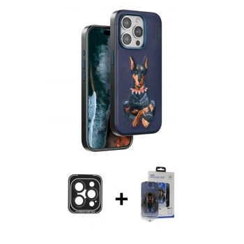 MARSİLYAN™- iPhone 15 Pro Max Kılıf Nova Form Koleksiyonu - Siyah Vanessa Magic Cam + PVD Metal Kamera Lens - SH