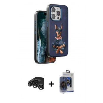 MARSİLYAN™- iPhone 15 Pro Max Kılıf Nova Form Koleksiyonu - Siyah Vanessa Magic Cam + Raze Metal Kamera Lens - TMGI