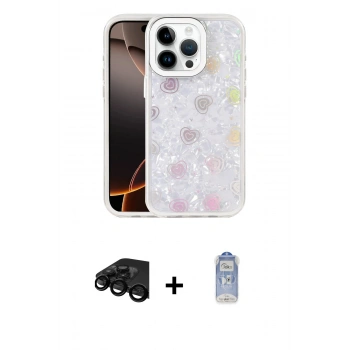 MARSİLYAN™- iPhone 15 Pro Max Kılıf Odak Prime - Siyah Joko Magic 5D Cam + Raze Metal Kamera Lens - SH