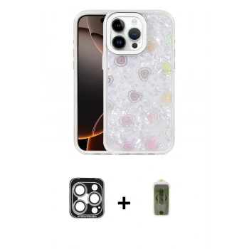 MARSİLYAN™- iPhone 15 Pro Max Kılıf Odak Prime - Siyah Joko Magic 5D Hayalet Cam + PVD Metal Kamera Lens - GS