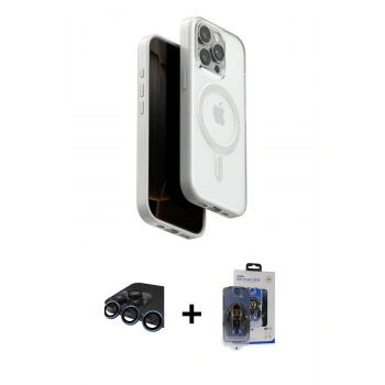 MARSİLYAN™- iPhone 15 Pro Max Kılıf Pusula Form Serisi - Siyah Vanessa Magic Cam + Raze Metal Kamera Lens - LT
