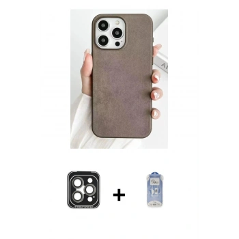MARSİLYAN™- iPhone 15 Pro Max Kılıf Pusula Modern - Siyah Joko Magic 5D Cam + PVD Metal Kamera Lens - GI