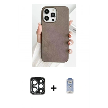 MARSİLYAN™- iPhone 15 Pro Max Kılıf Pusula Modern - Siyah Joko Magic 5D Cam + PVD Metal Kamera Lens - LT