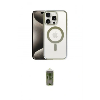 MARSİLYAN™- iPhone 15 Pro Max Kılıf Siluet Çizgi Serisi - Siyah Joko Magic 5D Hayalet Cam
