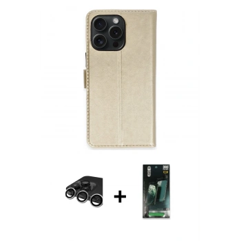 MARSİLYAN™- iPhone 15 Pro Max Kılıf Siluet Işık Serisi - Siyah 360 Mat Full Body Arka Koruyucu + Raze Metal Kamera Lens - GS