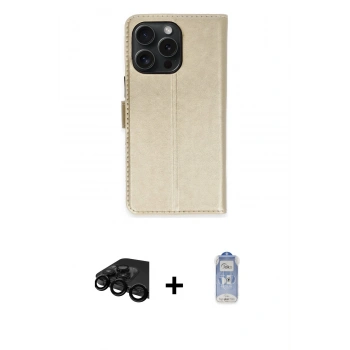 MARSİLYAN™- iPhone 15 Pro Max Kılıf Siluet Işık Serisi - Siyah Joko Magic 5D Cam + Raze Metal Kamera Lens - SH