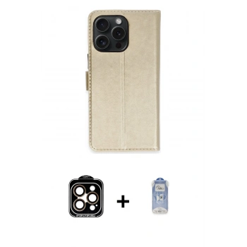 MARSİLYAN™- iPhone 15 Pro Max Kılıf Siluet Işık Serisi - Siyah Joko Magic 5D Cam + PVD Metal Kamera Lens - TU