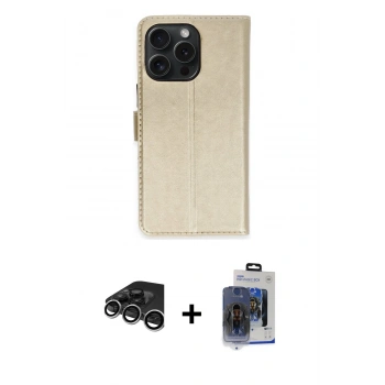 MARSİLYAN™- iPhone 15 Pro Max Kılıf Siluet Işık Serisi - Siyah Vanessa Magic Cam + Raze Metal Kamera Lens - GS
