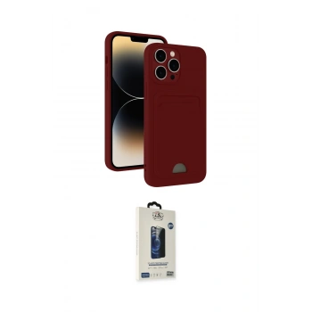 MARSİLYAN™- iPhone 15 Pro Max Kılıf Vadi Çizgi Prime - Siyah Bilvis Hayalet Cam Ekran Koruyucu
