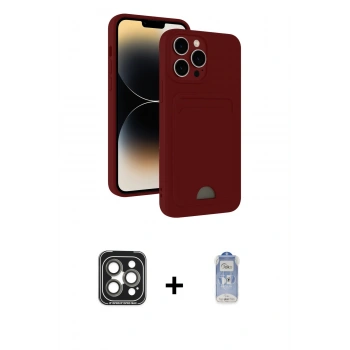 MARSİLYAN™- iPhone 15 Pro Max Kılıf Vadi Çizgi Prime - Siyah Joko Magic 5D Cam + PVD Metal Kamera Lens - GI