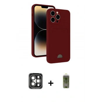 MARSİLYAN™- iPhone 15 Pro Max Kılıf Vadi Çizgi Prime - Siyah Joko Magic 5D Hayalet Cam + PVD Metal Kamera Lens - GI