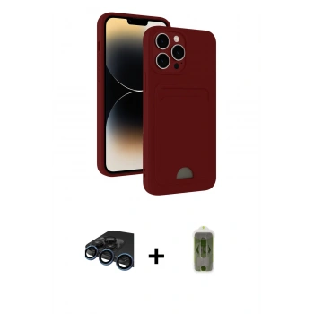 MARSİLYAN™- iPhone 15 Pro Max Kılıf Vadi Çizgi Prime - Siyah Joko Magic 5D Hayalet Cam + Raze Metal Kamera Lens - LT