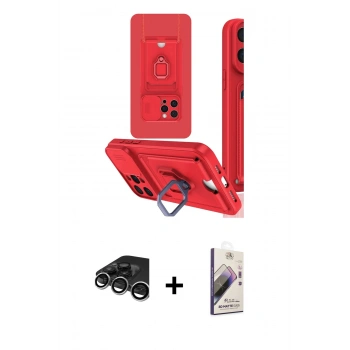 MARSİLYAN™- iPhone 15 Pro Max Kılıf Vadi Form Prime - Siyah Bilvis 3D Mat Cam Ekran Koruyucu + Raze Metal Kamera Lens - GS