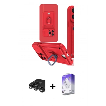 MARSİLYAN™- iPhone 15 Pro Max Kılıf Vadi Form Prime - Siyah Bilvis 5in1 3D Magic Cam Ekran Koruyucu + Raze Metal Kamera Lens - TMGI