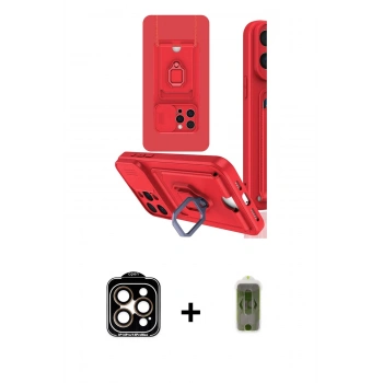 MARSİLYAN™- iPhone 15 Pro Max Kılıf Vadi Form Prime - Siyah Joko Magic 5D Hayalet Cam + PVD Metal Kamera Lens - TU