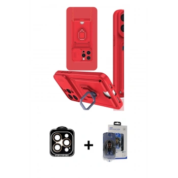 MARSİLYAN™- iPhone 15 Pro Max Kılıf Vadi Form Prime - Siyah Vanessa Magic Cam + PVD Metal Kamera Lens - TU