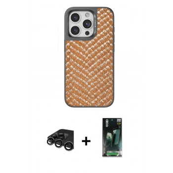 MARSİLYAN™- iPhone 15 Pro Max Kılıf Vadi Özel Seri - Şeffaf 360 Full Body Arka Koruyucu + Raze Metal Kamera Lens - TMGI