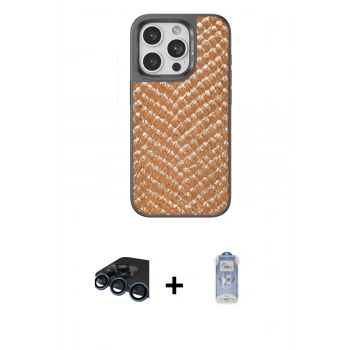 MARSİLYAN™- iPhone 15 Pro Max Kılıf Vadi Özel Seri - Siyah Joko Magic 5D Cam + Raze Metal Kamera Lens - LT