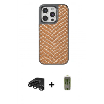 MARSİLYAN™- iPhone 15 Pro Max Kılıf Vadi Özel Seri - Siyah Joko Magic 5D Hayalet Cam + Raze Metal Kamera Lens - TMGI